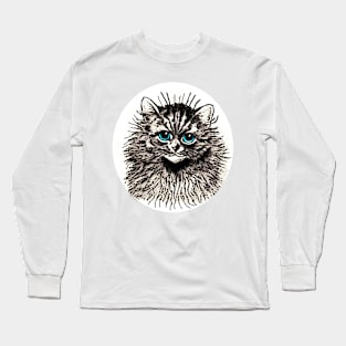 kitten blue eyes Long Sleeve T-Shirt